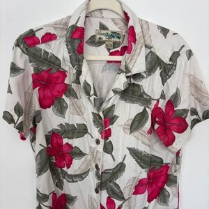Havana Jack’s Cafe Hawaiian Shirt • Size L